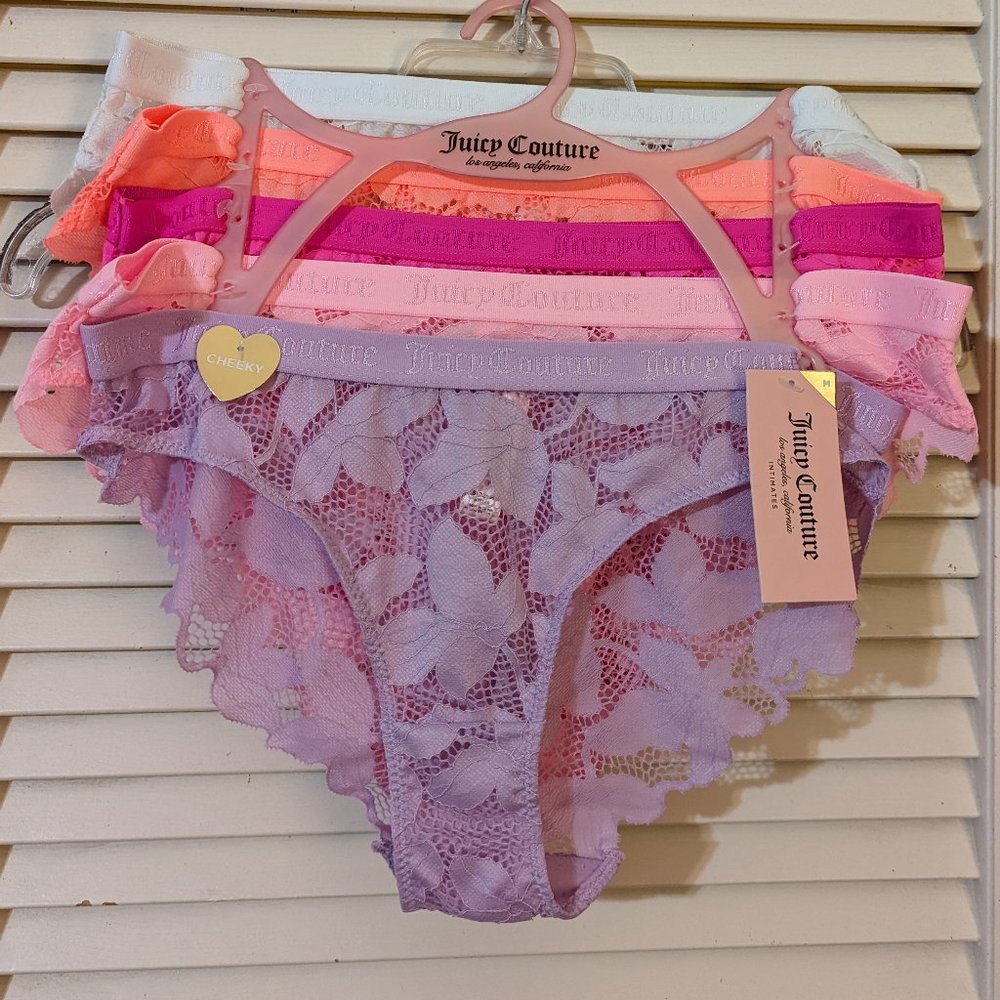 Juicy Couture Panties, Size Medium, Pack of 5, NWT
